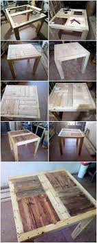 Diy Recycled Pallet Table Step By Step Plan Pallet Furniture Plans Recycled Pallet Pallet Diy
