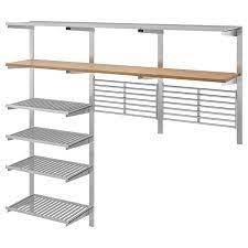 Also, what size screws do you use to hang kitchen cabinets? Kungsfors Suspension Rail W Shelves Wll Grids Stainless Steel Ash Ikea