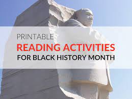 Each day they will read one entry from the book. Printable Reading Activities For Black History Month