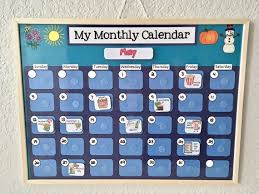 Monthly Kids Calendar Schedule Activity Chart Regular Or Personalized