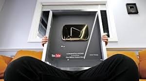 Youtube gives a silver play button for channels with 100,000 subscribers, gold play button for channels with 1,000. Gold Play Button Unboxing Youtube