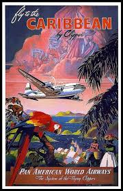 Caribbean Vintage Travel Poster By Shan Maree Hall Ballester Vintage Airline Posters Vintage Postcards Travel Vintage Travel Posters