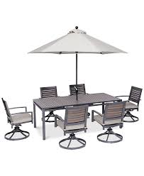 Check spelling or type a new query. Furniture Marlough Ii Outdoor Aluminum 7 Pc Dining Set 84 X 42 Dining Table And 6 Swivel Rockers With Sunbrella Cushions Created For Macy S Reviews Furniture Macy S