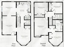 These plans have gained popularity as family homes. Floor Plan Simple 2 Story 4 Bedroom House Design Novocom Top