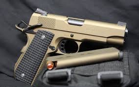 1911 Pistol Black And Gold Red Creek Tactical Cerakote Cerakote 1911 Pistol Tactical
