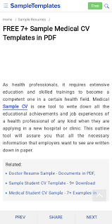 Date completed, qualification name, institution attended. Cv Format For Doctors Pdf 20 Guides Examples