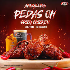 Attention to all our awesome customers. Say Hello To A W S New Annyeong Pedas Oh Spicy Chicken