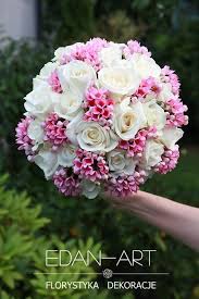Round Wedding Bouquet Showcasing White Roses Pink Bouvardia Flower Bouquet Wedding Bridal Flowers Wedding Flowers