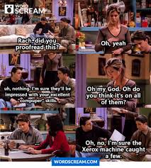 Funny Scene Friends Rachel And Ross Word Scream Funny Scenes Friends Season Friends Season 1