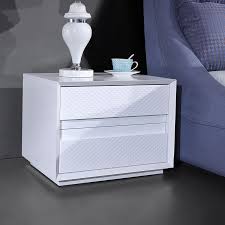This modern nightstand with 2 drawers for the living room is compact for small spaces and can even be used as a end table or accent table. Two Drawers Modern White Glass Mirrored Bedside Table Buy Unique Night Stands Nightstands For Sale Classic Nightstand Product On Alibaba Com