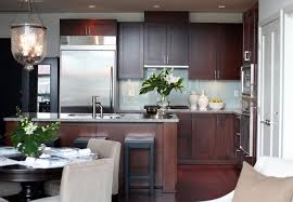Cherry Kitchen Cabinets With Grey Walls Home Design Ideas Kitchen Accessories Decor Trendy Farmhouse Kitchen Grey Kitchen Walls
