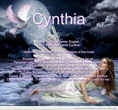 The Meaning Of The Name Cynthia Goddess Of The Moon Baby Girl Names Unique Name Pictures