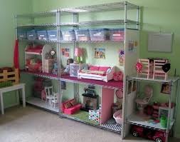 Some examples are an 18 doll trunk, an armoire for doll clothes, and stuff for doll tea parties! How To Make A Cheap Dollhouse For American Girl Dolls American Girl House American Girl Doll Diy American Girl Doll Crafts