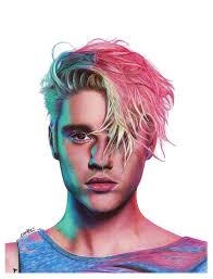 Justin Bieber Drawn Using Colored Pencil Justin Bieber Art Justin