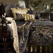 Luxury Black And Gold Bedroom Furniture Gold And Black Black Gold Bedroom Comfortable Bedroom Black Bed Set