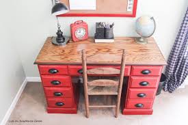 This is how my project went painting a laminate piece of furniture! Diy Desk Makeover How To Paint Laminate Life On Kaydeross Creek