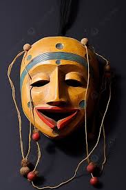 Topeng Kayu Dengan Tali Dan Rosario Latar belakang Gambar Wallpaper Untuk  Download Gratis