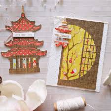 Destinations Japan Inspiration Patterned Paper Cards With Zsoka Spellbinder Blog