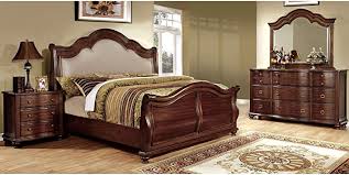 Enjoy free shipping with your order! Amazon Com Furniture Of America Role Traditional Cherry 4 Piece Bedroom Set California King Furniture Decor