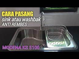 Technical features diameter 405 x 180 mm (product) diameter. Tutorial Cara Pasang Sink Atau Bak Cuci Modena Ks 5100 Youtube