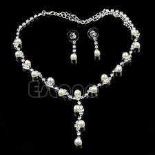 Click To Buy New Charm Prom Rhinestone Crystal Necklace Earring Plated Jewelry Set Wedding Bridal Wea Bridal Jewelry Sets Bridal Jewelry Crystal Necklace