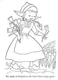 People who live in the netherlands have become famous for a few things over time, one of them being their traditional style of dress. Coloring Books Coloring Pages Vintage Coloring Books
