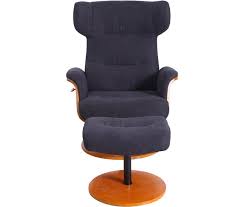 Poltronas, poltronas relax, em pele, tecido ou microfibra, com comando e massagem motorizada. Sillon Relax Con Puff Miki Antracita Conforama