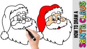 Please see the drawing tutorial in the video below. Images Of Easy Cute Santa Claus Drawing