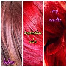 Dull Red Hair Color Before Color Inspiration And The Final After Results Using Loreal Hicolor Hilights From Sally S Work Red Hair Hair Color Red Hair Color