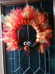 The One With A Pinterest Thanksgiving Holiday Crafts Turkey Wreath Thanksgiving Crafts