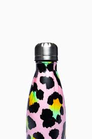 Hype Disco Leopard Metal Water Bottle 500ml Hype