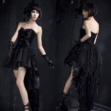 Hotness Gothic Wedding Dress Tea Length Wedding Dress Wedding Dresses Corset