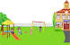 School Yard School Playground Clipart