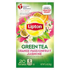 The spruce / catherine song although it's a common myth that green tea is naturally caf. Lipton Orange Passionfruit Jasmine Green Tea Bags Shop Tea At H E B