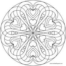 Heart Mandala To Color Mandala Coloring Pages Mandala Coloring Valentine Coloring
