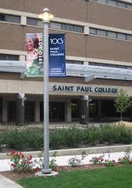 Saint Paul College Campus Banner Signage Saint Paul Minnesota Wayfinding Signage College Campus Signage