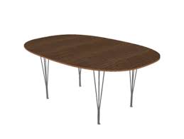 On top of that the table is perfect for uneven numbers as well. Fritz Hansen Piet Hein Table 180 X 120 Cm Walnut With Veneer Edge By Piet Hein Bruno Mathsson Arne Jacobsen 1968 Designer Furniture By Smow Com
