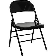 Hercules Hinged Metal Folding Chair Set Of 4 Black Walmart Com In 2020 Folding Chair Metal Folding Chairs Steel Chair