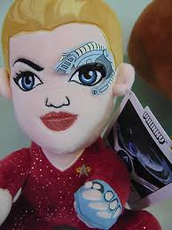 Star Trek Captain Kirk and Seven of Nine plush doll lot of 2