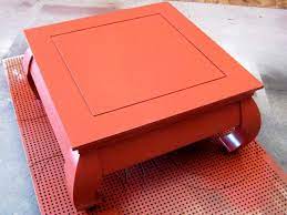 It's highly concentrated, meaning a little goes a long way with this paint, and you'll find it's slightly shinier than the standard satin paint. How To Paint And Stencil An Old Wood Table How Tos Diy