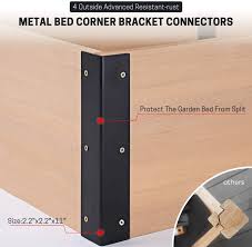 These beds are ideal if you have poor soil quality or bad drainage in your yard, since they give you a little more control over your plants' growing environment. Amazon Com Quictent 48 X48 X11 Extra Thick Cedar Raised Garden Bed Wooden Elevated Planter Kit Box With 8 Advanced Resistant Rust Metal Bed Corner Bracket Connectors For Herbs Vegetable Flower Kitchen Dining