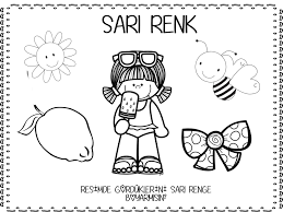 Sari Renk Boyama Sayfasi Renkler Boyama Sayfalari Calisma Tablolari