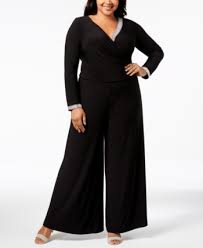 Msk Plus Size Rhinestone Palazzo Jumpsuit In 2019 Palazzo