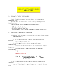 Look through examples of pesara translation in sentences, listen to pronunciation and learn grammar. Faedah Persaraan Skim Pencen Untuk Guru
