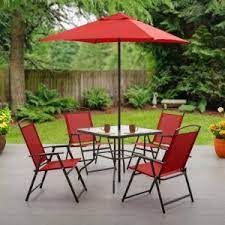 Mainstays Albany Lane 6 Piece Folding Dining Set Patio Dining Set Patio Dining Patio Furniture Deals