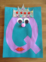 Q Is For Queen Craft Preschool Craft Letter Of The Week Craft Kids Craft Letter A Crafts Letter Q Crafts Abc Crafts