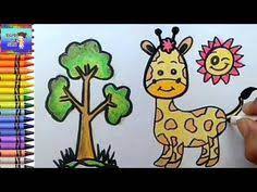 Gambar gajah, gambar zebra, gambar gajah kartun, gambar burung, gambar monyet kartun, gambar panda, gambar kuda, gambar singa,. Menggambar Dan Mewarnai Anak Jerapah Mewarnai Dengan Crayon Youtube Gambar Simpel Jerapah Warna