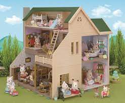 Sylvanian Families Green Hill House Oakwood Manor Ha 35 Epoch Calico Critters Ebay Sylvanian Families House Sylvanian Families Calico Critters Families