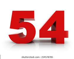 Number 54 Stock Illustration 259578785 | Shutterstock