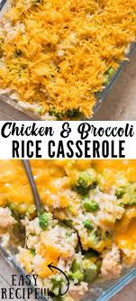 Cheesy Chicken Broccoli Rice Casserole Chicken Broccoli Rice Chicken Broccoli Rice Casserole Creamy Chicken And Rice